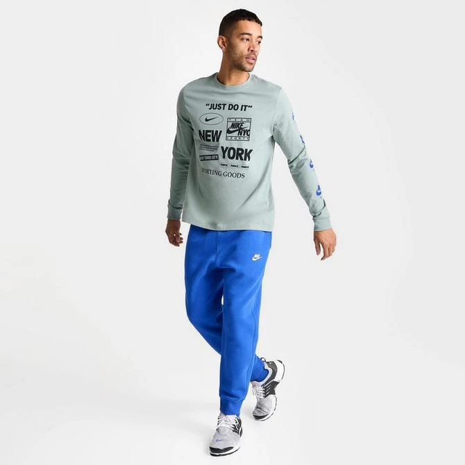 NIKE Men's Nike Sportswear Just Do It NYC Graphic Long-Sleeve T-Shirt 3