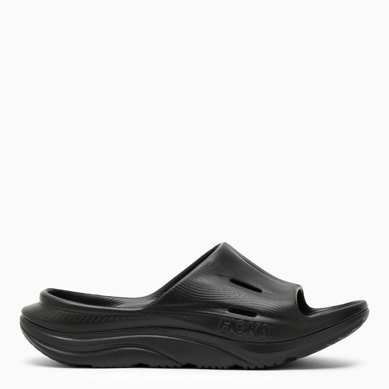 HOKA ONE ONE BLACK ORA RECOVERY SLIDE 3