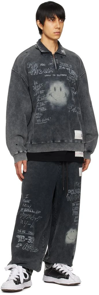 Maison MIHARA YASUHIRO Black Bleached Sweatpants 4