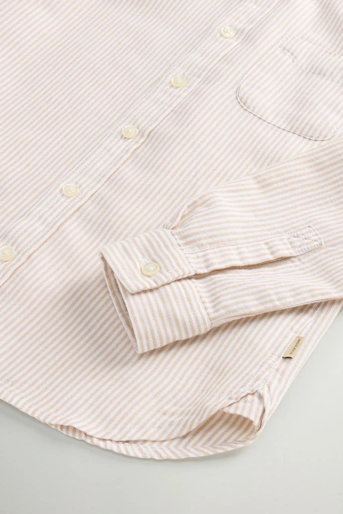 Woolrich Boys’ Cotton- and Linen-Blend Shirt - Boys - White 4