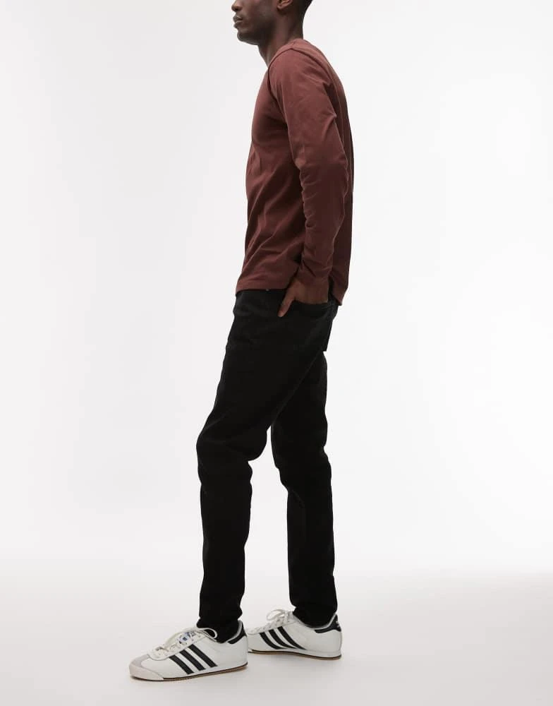 Topman Topman stretch skinny jeans in black 3