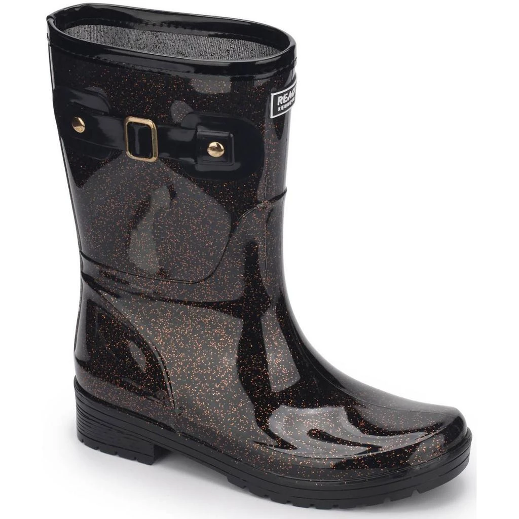 Kenneth Cole Rain Buckle Ombre Womens Faux Leather Two Tone Rain Boots 4