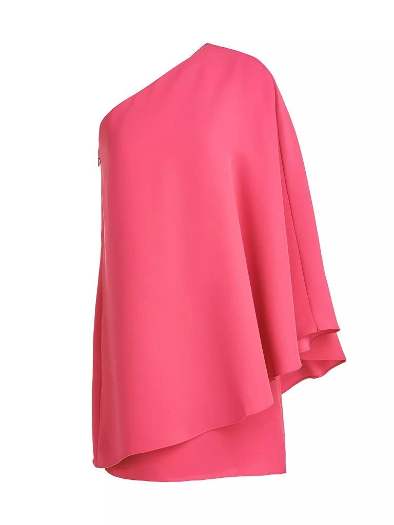 HALSTON Melina Crepe Draped Minidress 1