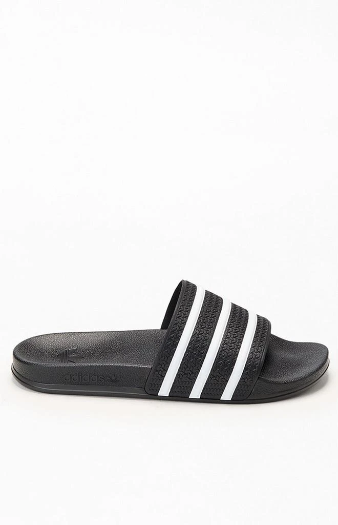 Adidas Black 
White Adilette CF Slides