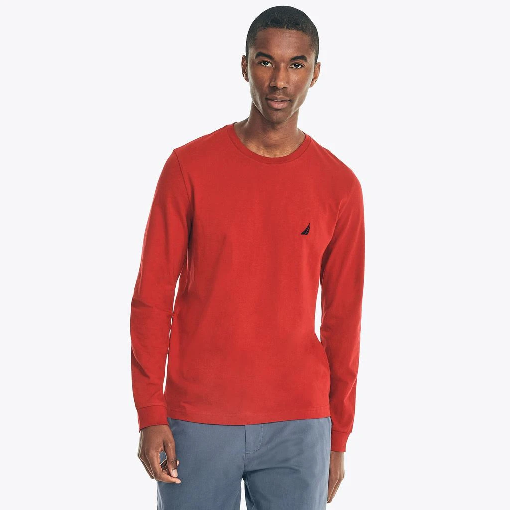 Nautica Mens Crewneck Long-Sleeve T-Shirt 5
