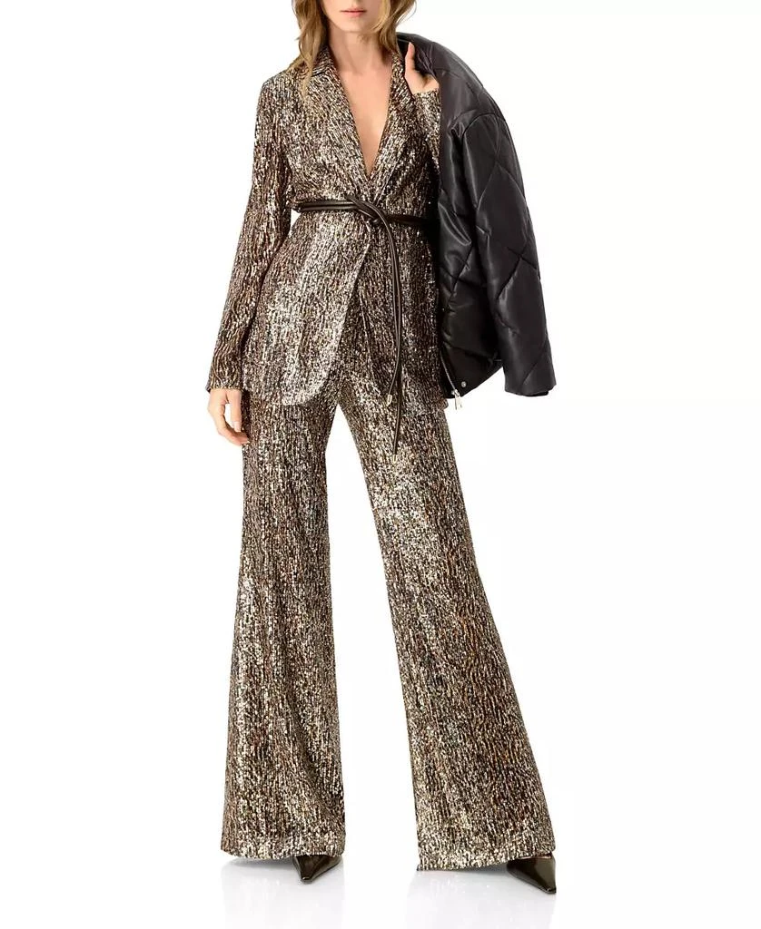 Ivonne Women
s Sequin Flared Trousers 5