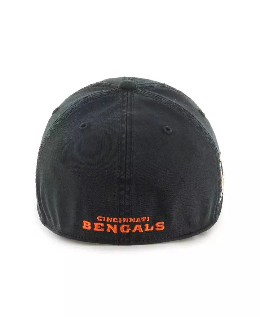 47 Brand Men's Black Cincinnati Bengals Sure Shot Franchise Fitted Hat 3