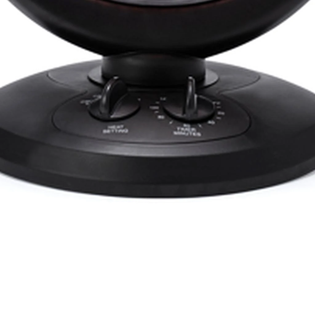 OPTIMUS 14 Inch Oscillating Dish Heater in Black 2