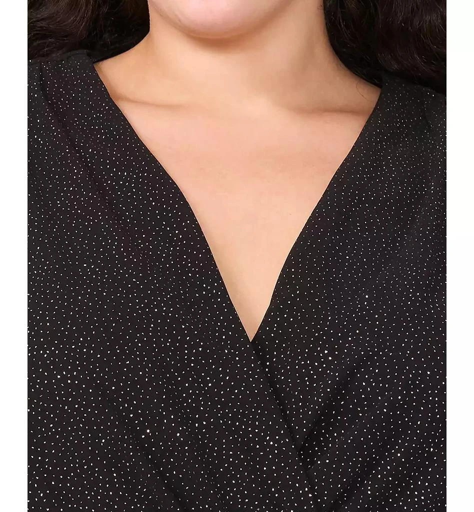 MSK Plus Size Glitter Chiffon Fit & Flare Dress 3