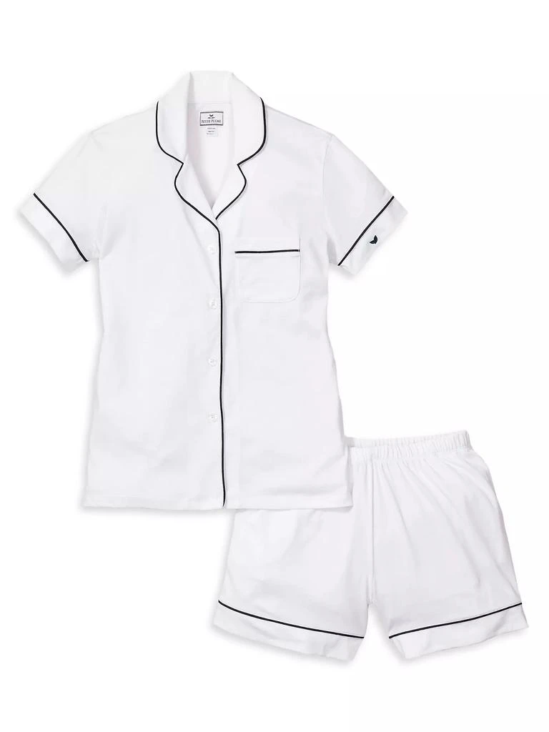 Petite Plume 2-Piece Luxe Pima Cotton Pajama Shorts Set 1