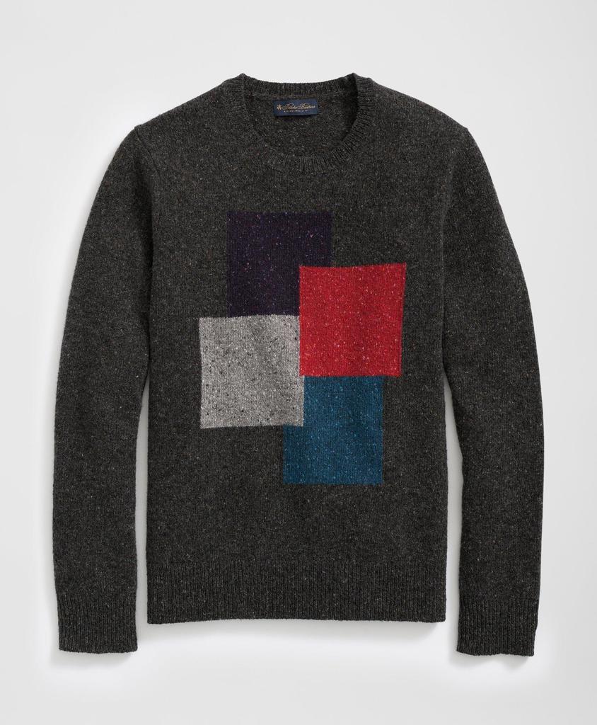 Brooks Brothers Colorblock Sweater in Merino Wool