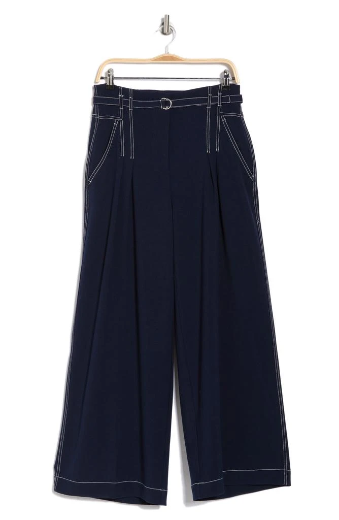 Adrianna Papell Topstitch Paperbag Pants 3