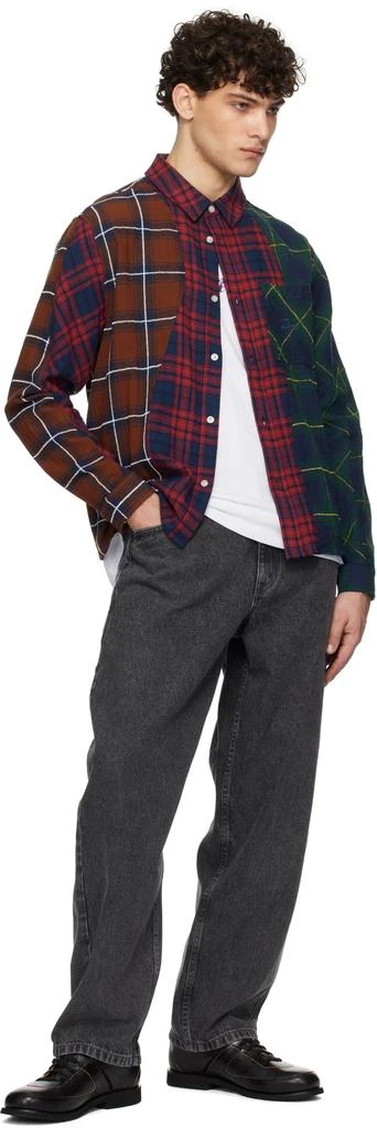 Dime Multicolor Triple Plaid Shirt 4