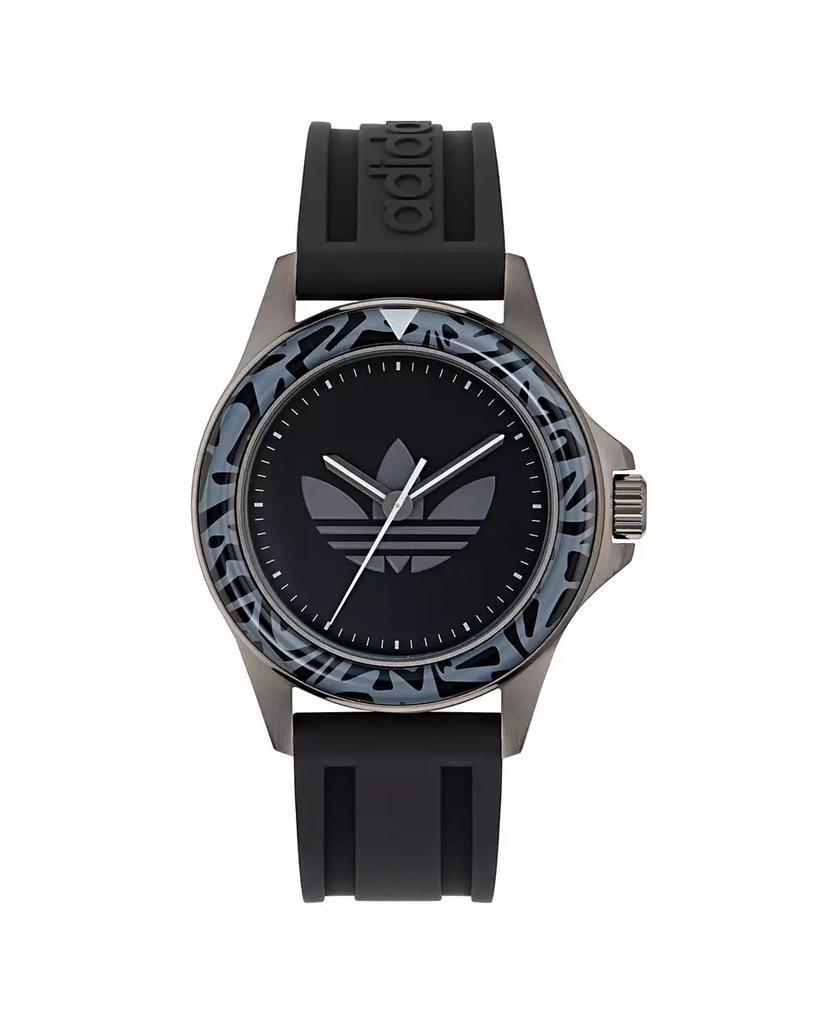 Adidas Unisex Three Hand Edition Two Gray Silicone Strap