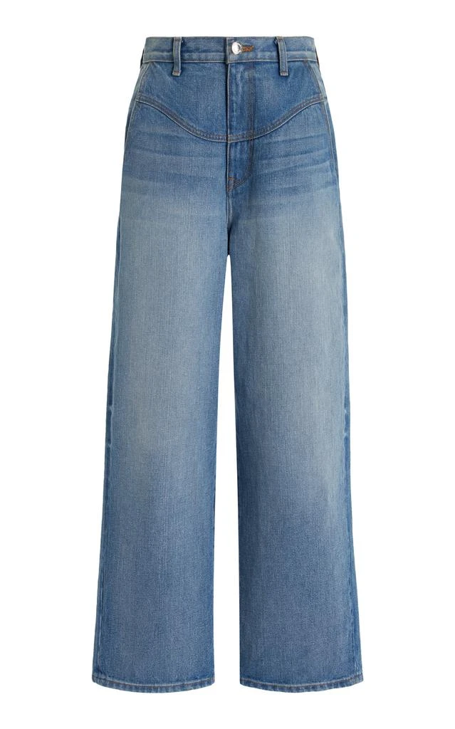 Brandon Maxwell Brandon Maxwell - Olivia High-Waisted Wide-Leg Jeans - Medium Wash - 27 - Moda Operandi 1