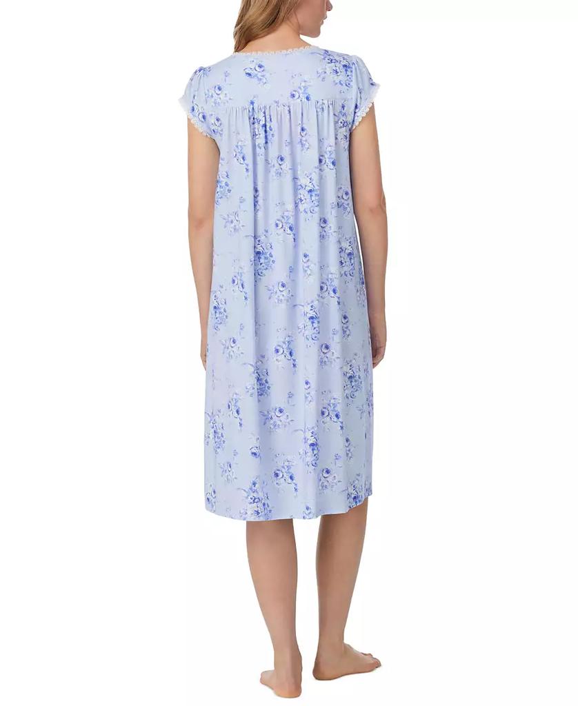 Eileen West Women's Floral Cap-Sleeve Waltz Nightgown
