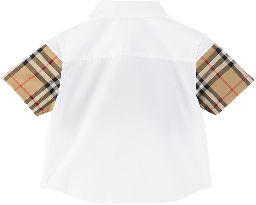 Burberry Baby White Check Shirt