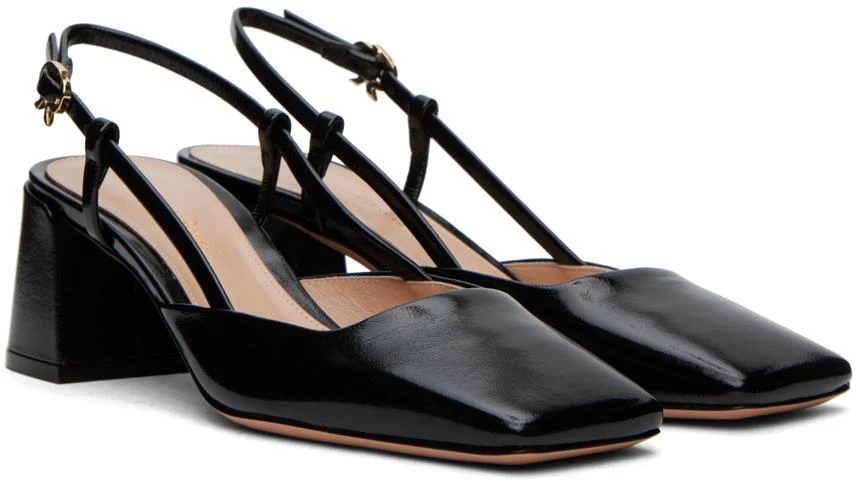 Gianvito Rossi Black Freeda Sling 55 Heels 4