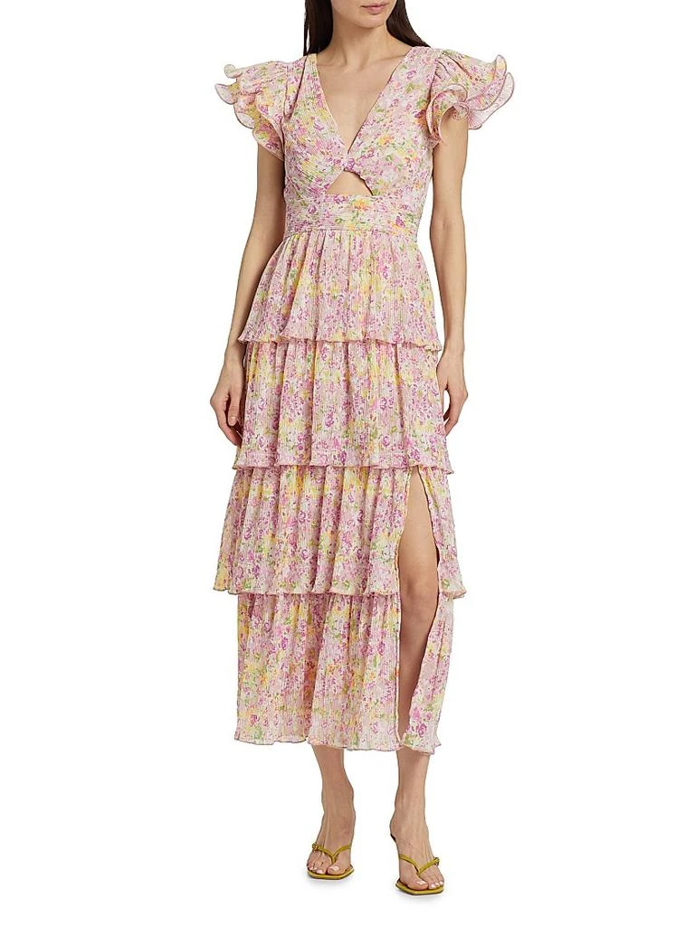 ASTR Emporia Floral Chiffon Maxi Dress 3