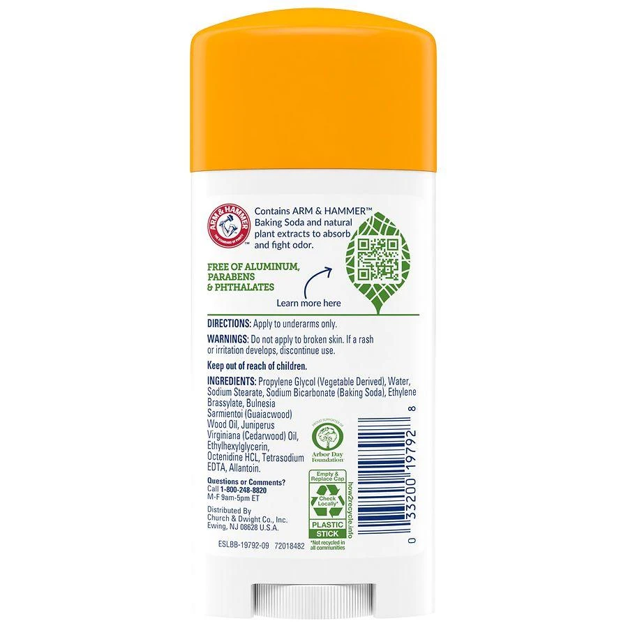 Arm & Hammer Deodorant With Natural Deodorizers Unscented 3