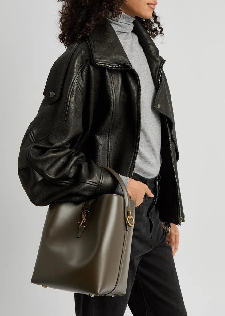 Yves Saint Laurent Le 37 small leather bucket bag 6