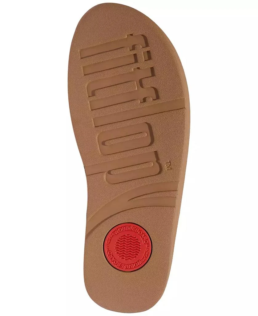 FitFlop Women's Fino Crystal Chain Leather Toe-Post Sandals 4