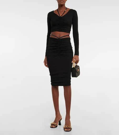 Versace Ruched crop top 2