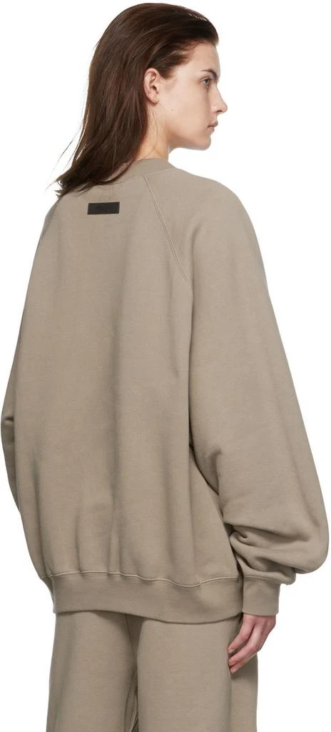 Essentials Taupe Cotton Sweatshirt 3