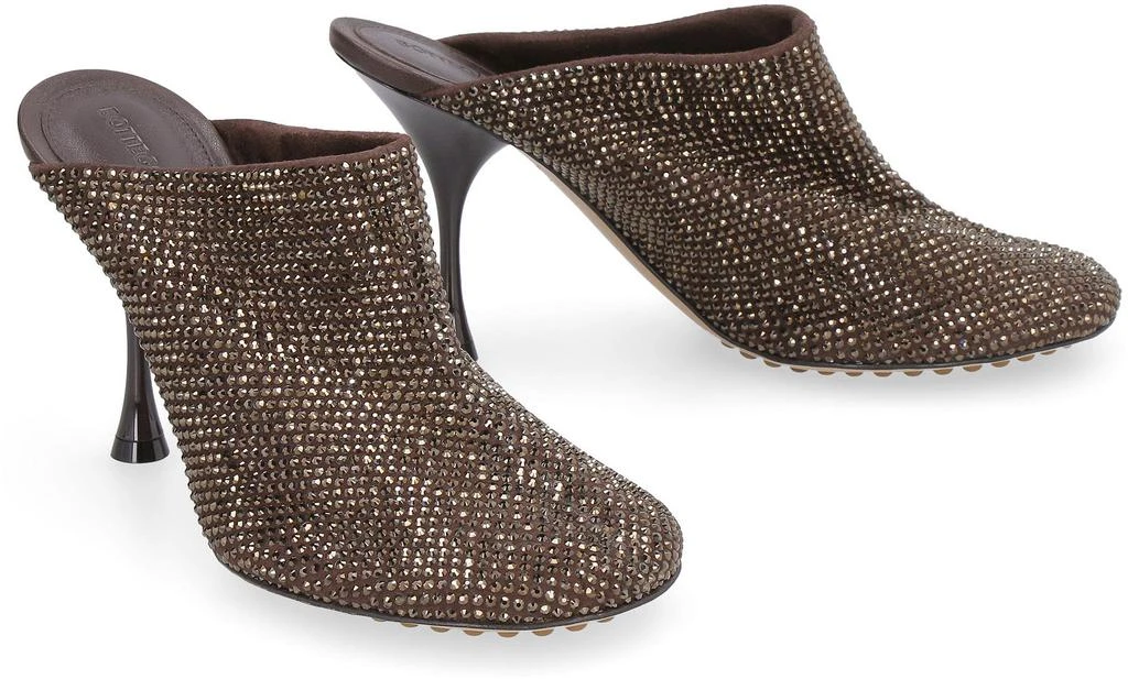 Bottega Veneta Bottega Veneta Sparkle Dot Sock Leather Mules 3