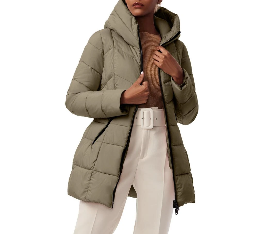 Bernardo Fab Funnel Quilted Puffer Jacket 8