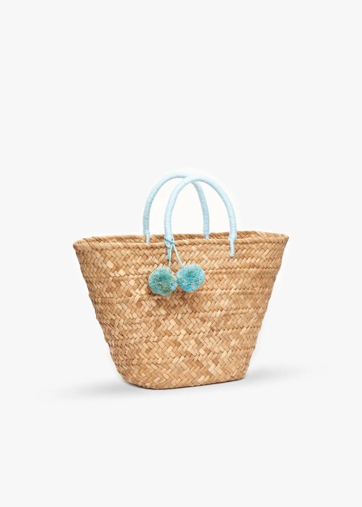 Kayu St Tropez Pom Pom Straw Tote 3