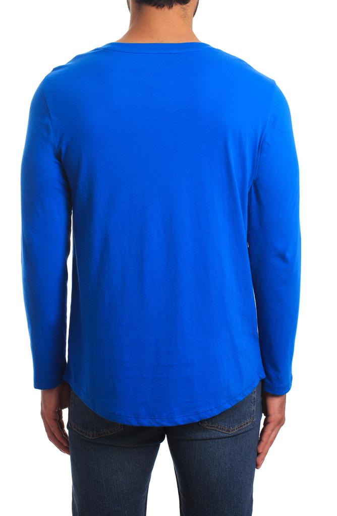 Jared Lang Peruvian Cotton Long Sleeve Crewneck T-Shirt