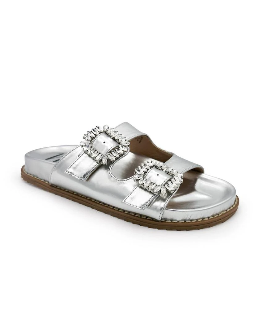 Not Rated Women's Stellar Rhinestone Buckle Slides 1