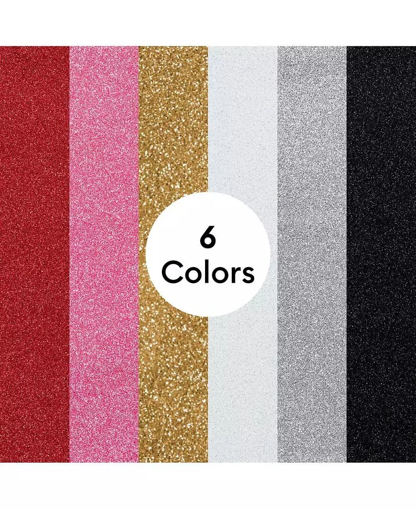 cricut Glitter Iron-On Craft Vinyl Sheets, 10 x 12 in, Multicolor, 6 Count 3