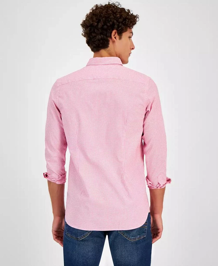 Tommy Hilfiger Tommy Hilfilger Men's Long Sleeve Button-Front Poplin Micro Gingham Shirt 2
