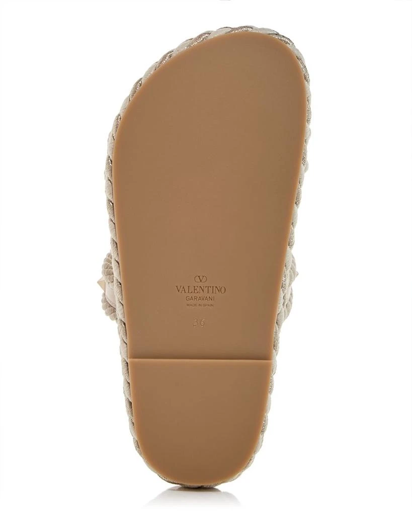 Valentino Women's Embellished Espadrille Slide Sandals 1