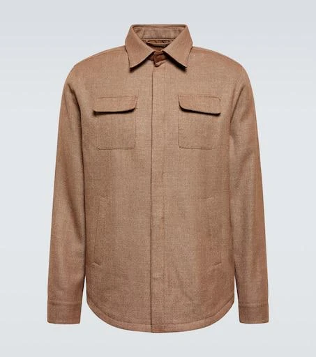 Thom Sweeney Linen, wool, and silk overshirt 1