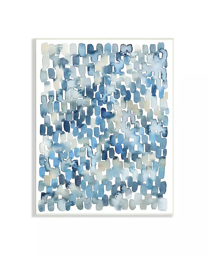 Stupell Industries Coastal Tile Abstract Soft Blue Beige Shapes Wall Plaque Art, 10" x 15"
