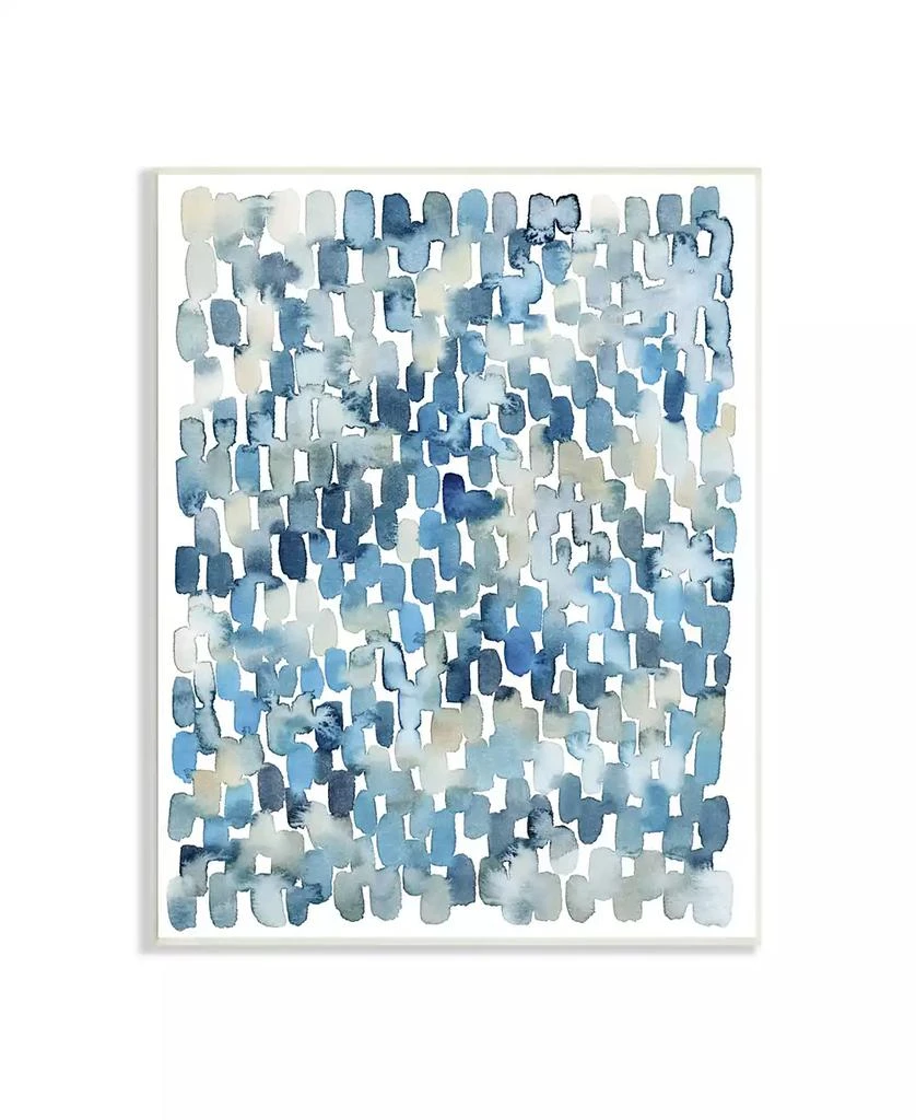 Stupell Industries Coastal Tile Abstract Soft Blue Beige Shapes Wall Plaque Art, 10" x 15" 1
