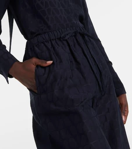 Valentino Cotton poplin wide-leg pants 4