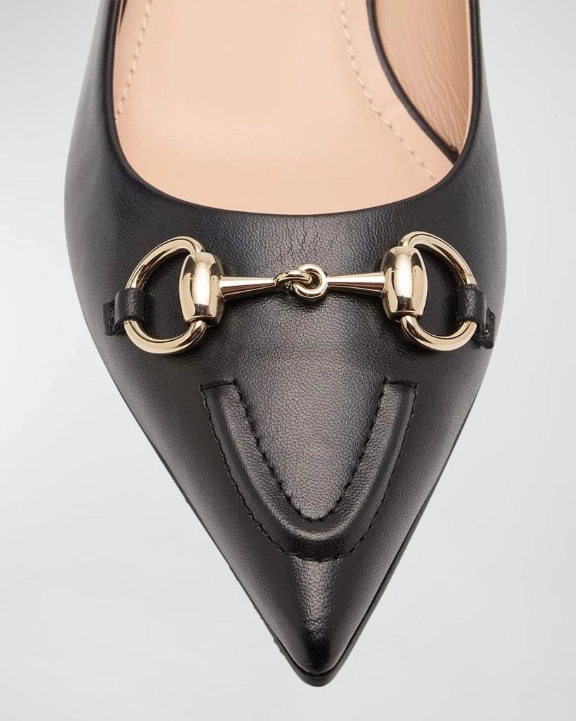 Gucci Erin Leather Horsebit Ballerina Flats 6