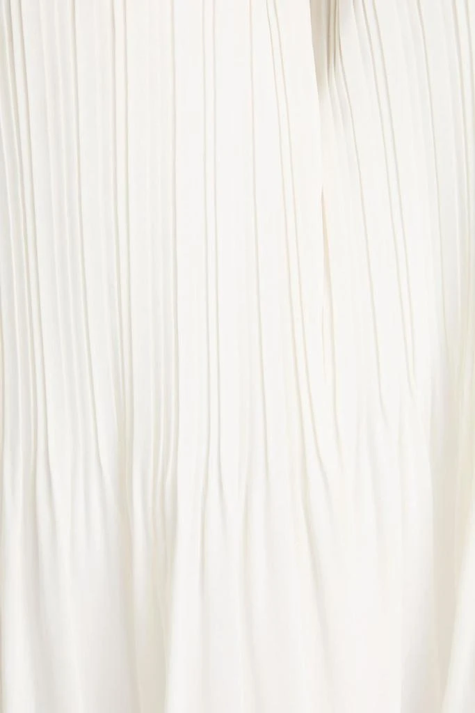 VERONICA BEARD Walker pleated crepe de chine blouse 4