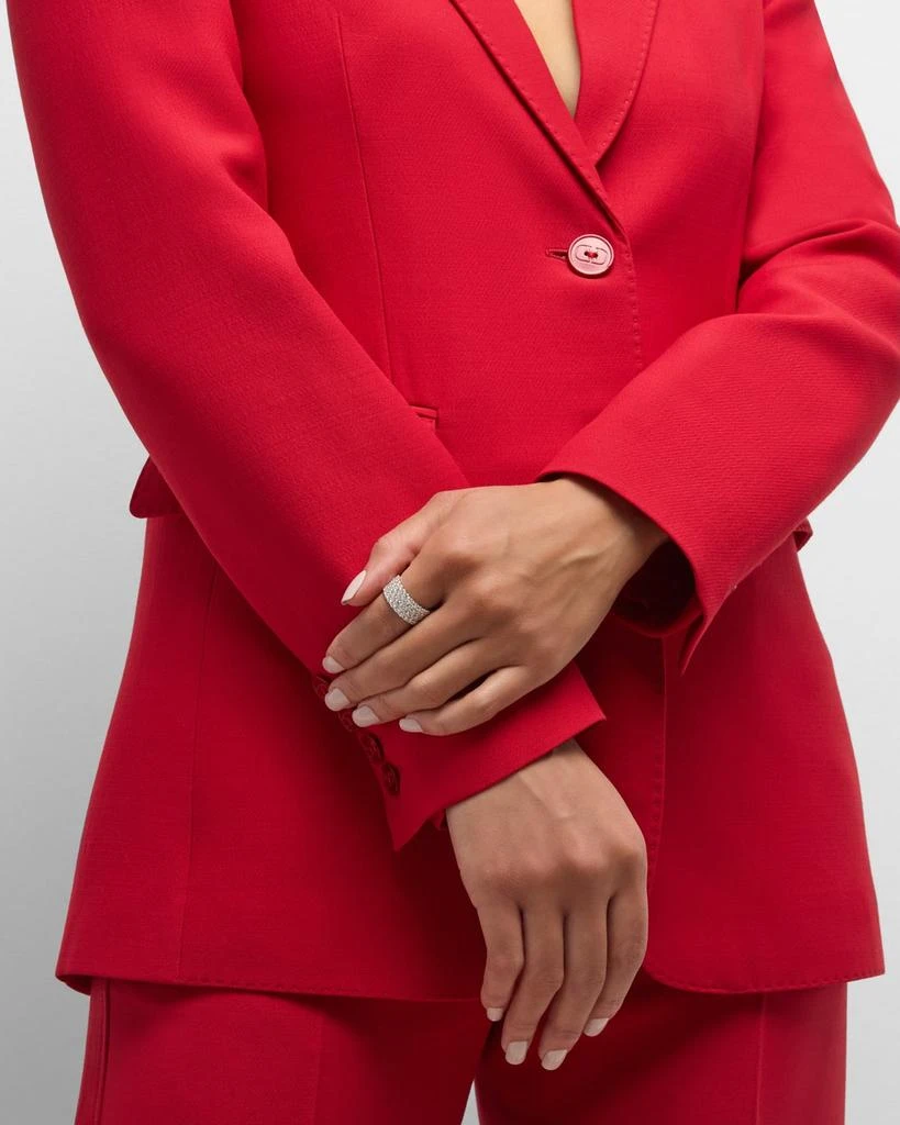 Memoire 18K White Gold Paramount Diamond 4 Row Band, Size 8, 2.85tcw 5