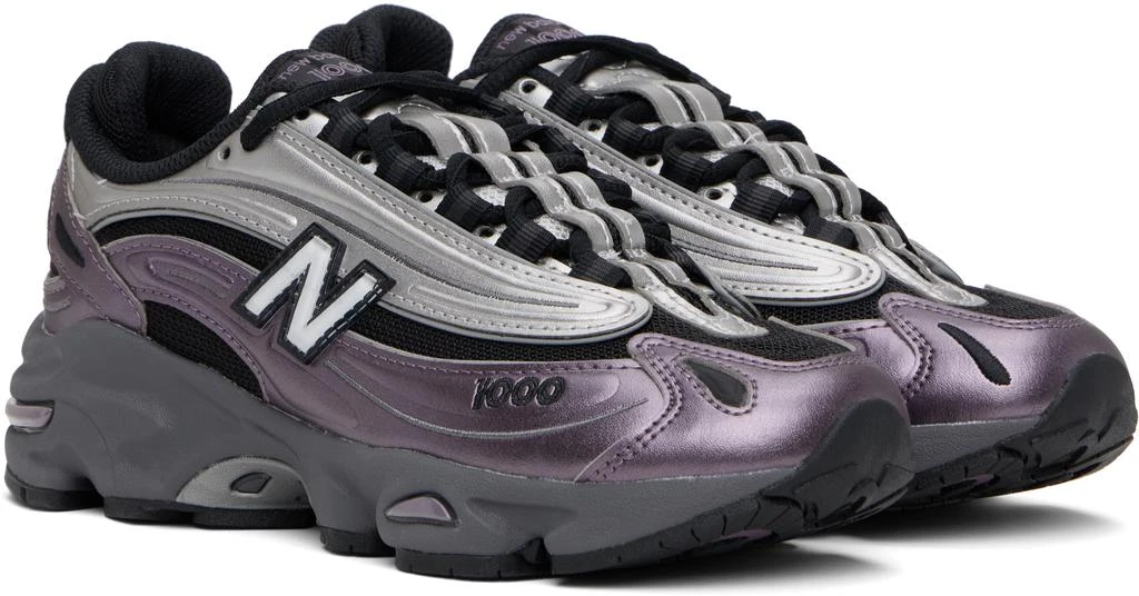 New Balance Black & Purple 1000 Sneakers 4