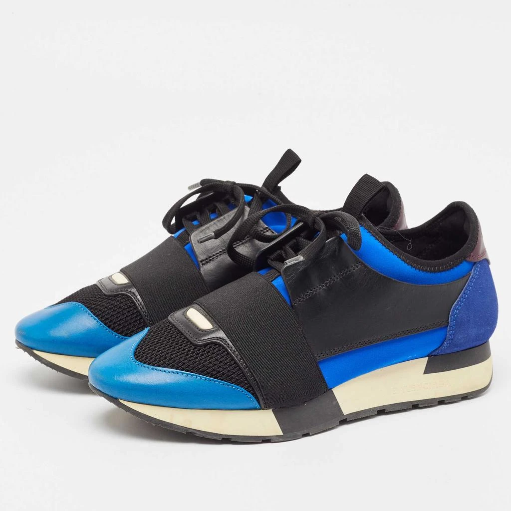 Balenciaga Balenciaga Multicolor Suede and Leather Race Runner Sneakers Size 38 2