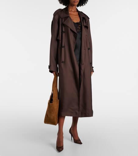 Yves Saint Laurent Silk trench coat - Coats - Free Shipping