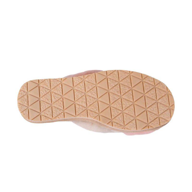 Cloud Nine Ladies Duo-Tone Emma Sheepskin Slipper  Cream/Peach