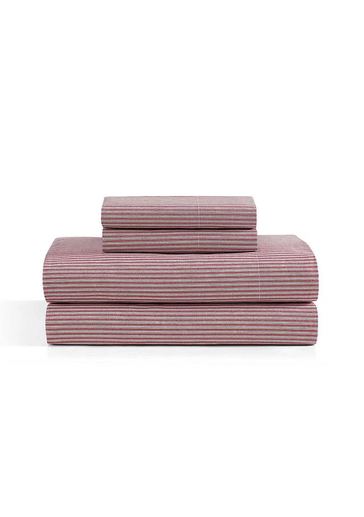 Tommy Hilfiger Highland Ticking Stripe Cotton Sheet Set