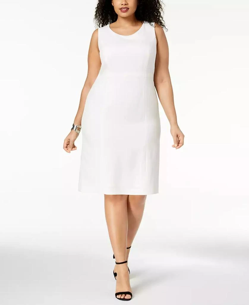 Kasper Plus Size Crepe Sheath Dress 1