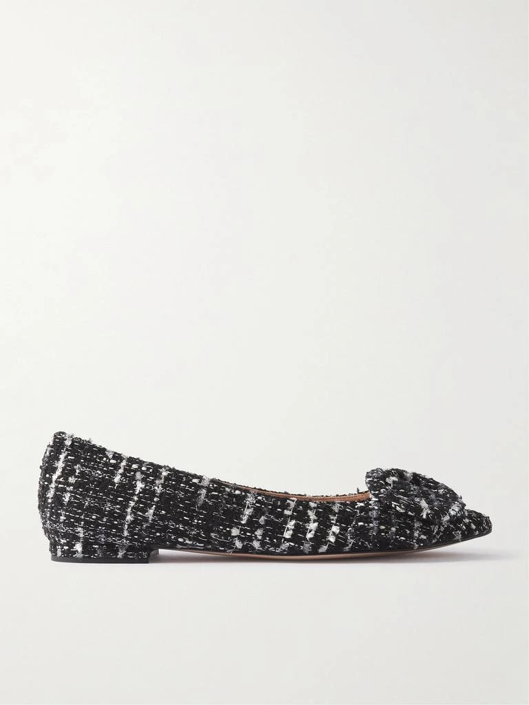 Gianvito Rossi Venezia 圈圈花呢尖头平底鞋  - IT41 1